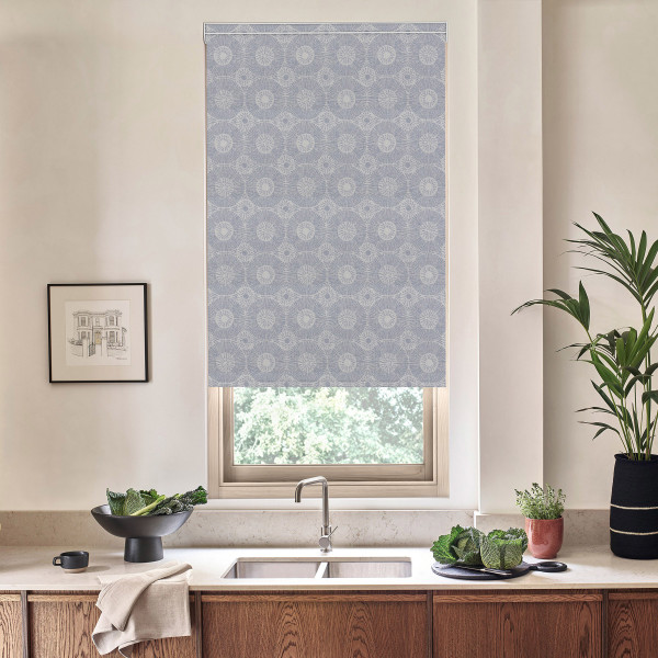 Ashby Blackout Blue Roller Blind