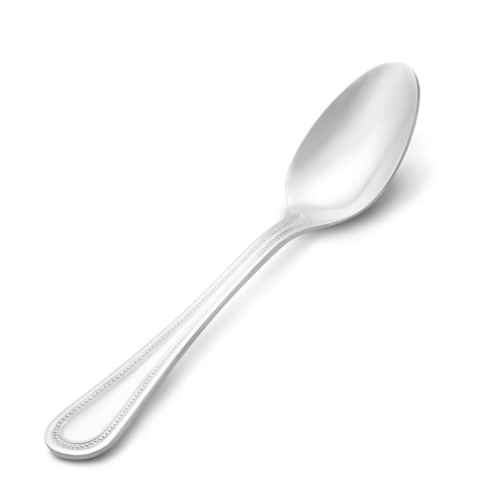 6 ⅜-inch brocade stainless steel teaspoon