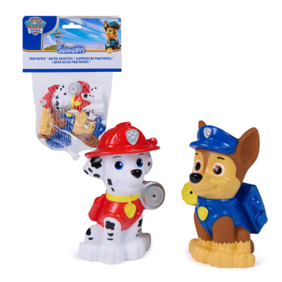 Swimways PAW Patrol Water Squirties Water Toys, Kids Pool & Beach Supplies for Outdoor Games, PAW Patrol Toys for Kids Aged 3 & Up, Chase & Marshall 2-Pack