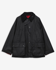 Women's Bedale Waxed Jacket Black/Cardinal