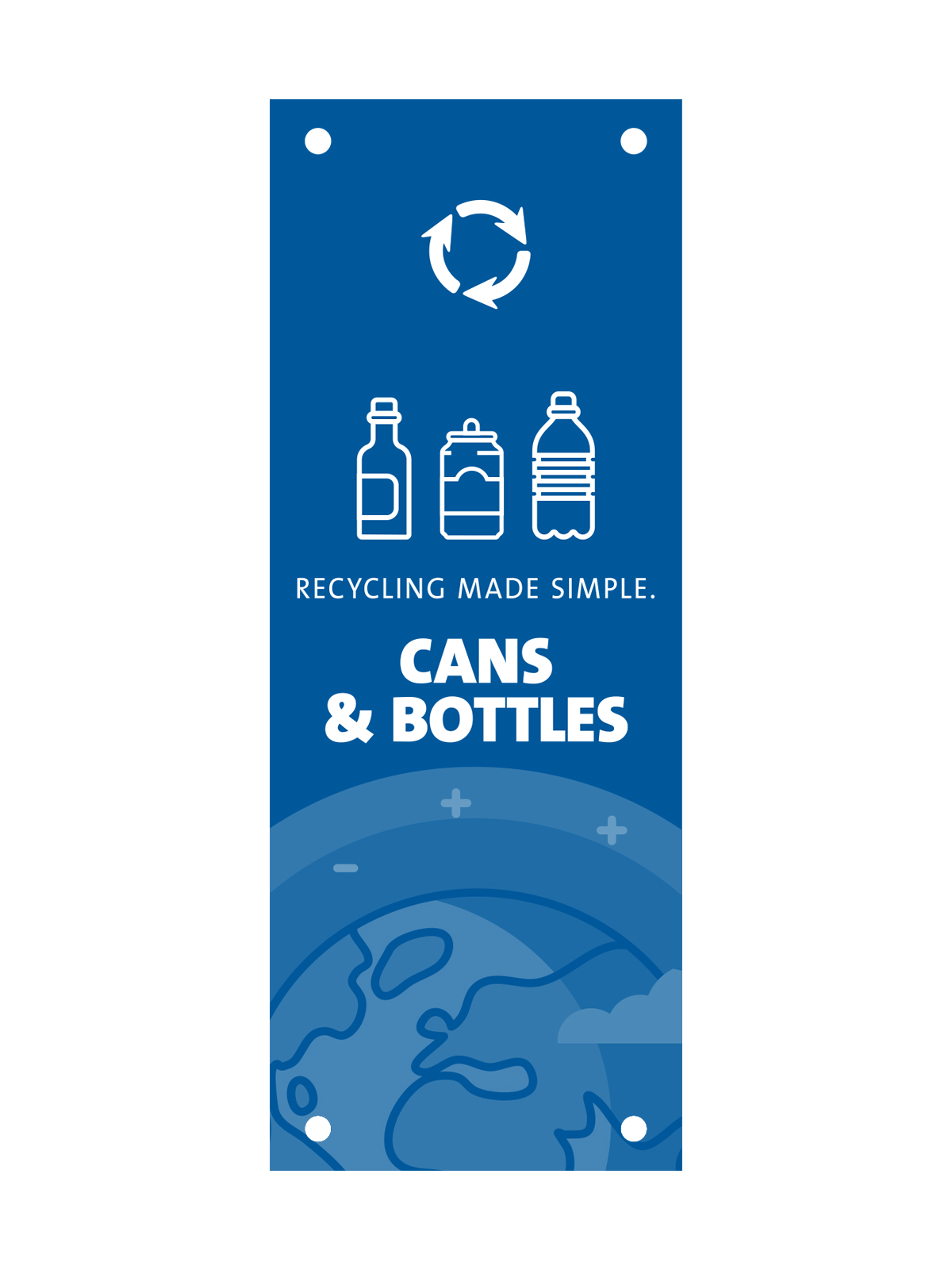 EVOLVE – Body Sign – Cans & Bottles – Blue