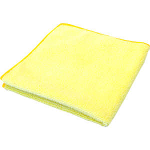 Hillyard, Trident® Heavy Duty, 16"x16", Microfiber, Cloth, Yellow