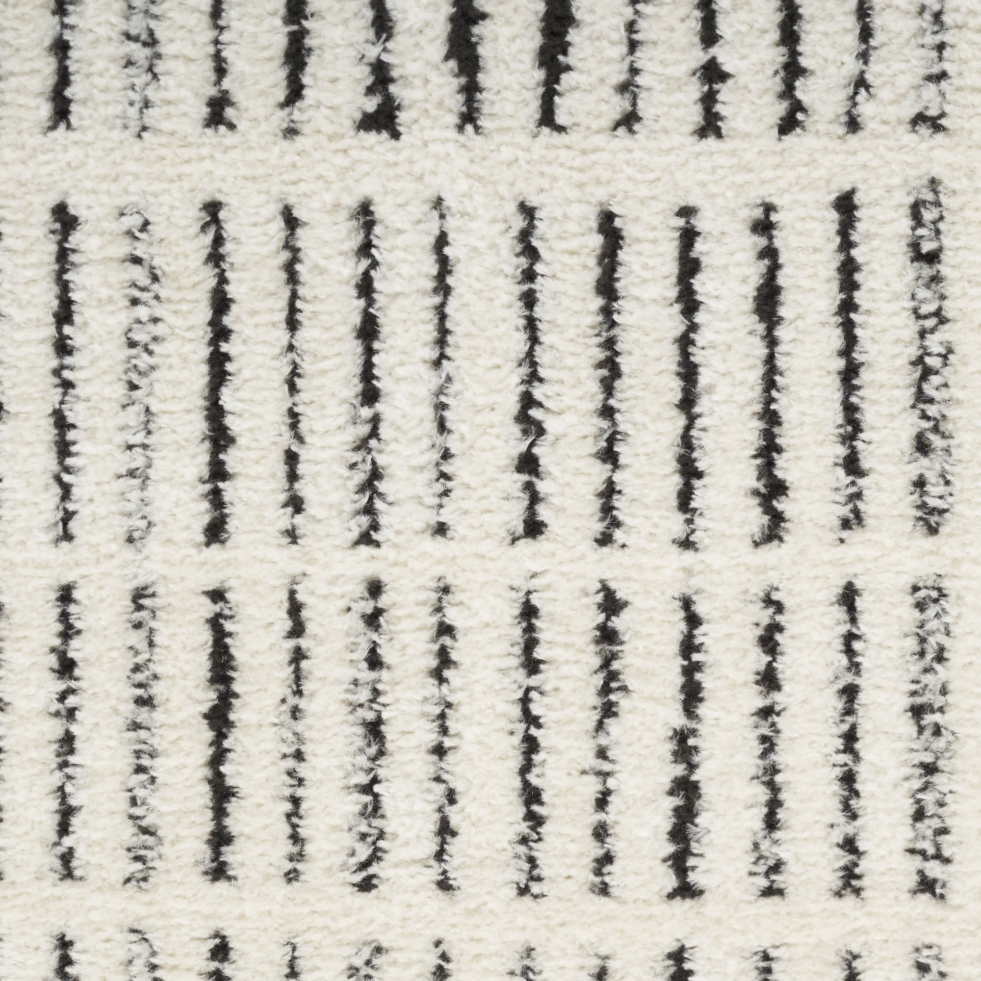 Nourison Modern Comfort 6'7" x 9' Ivory Black Scandinavian Indoor Rug
