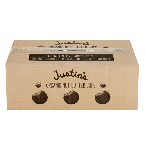 JUSTIN'S (r) Dark Chocolate Cashew Butter Cup Stand Up Caddy . C1C1 - Front Center In Package (Hi Res)