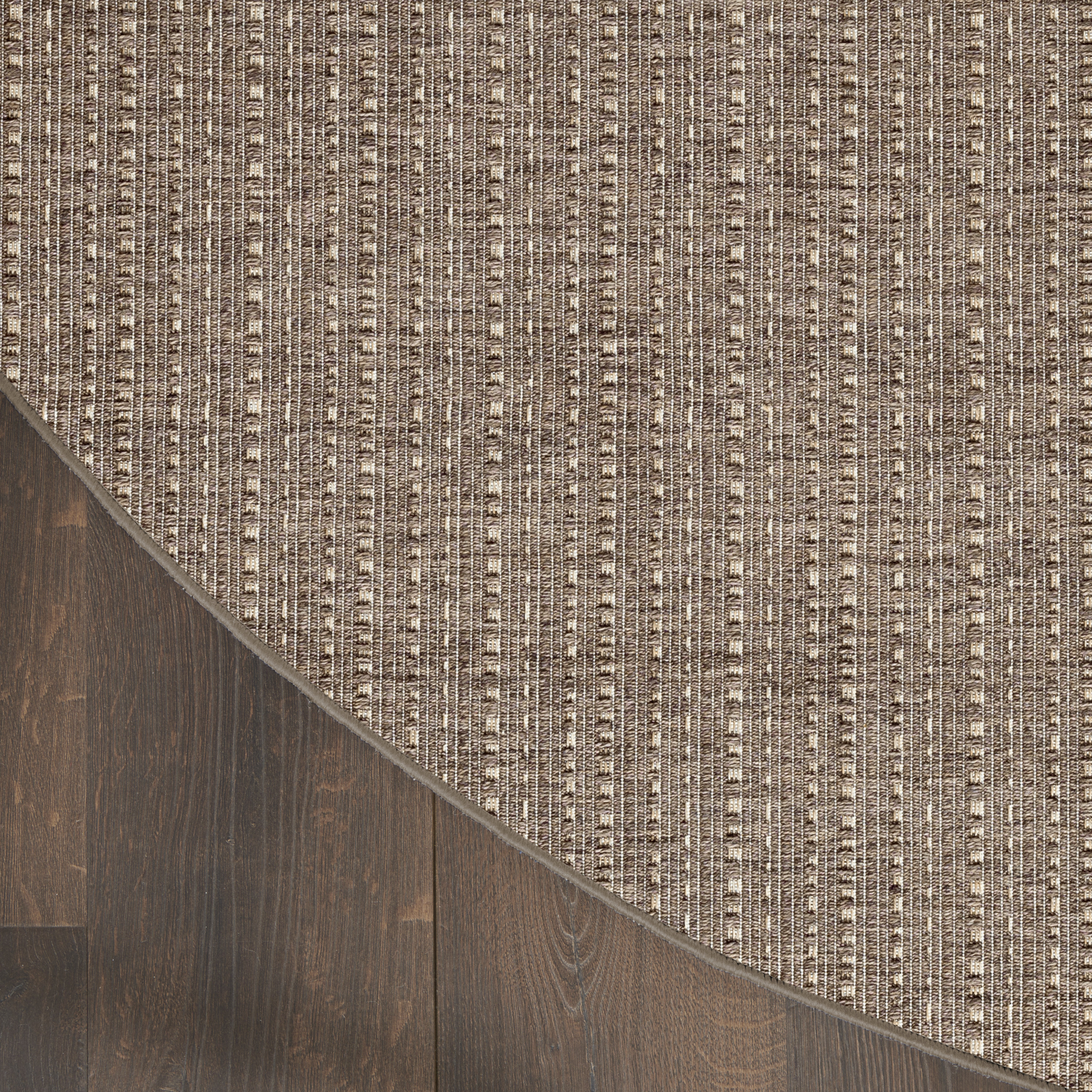 Nourison Tulum 8' x Round Brown Outdoor Rug