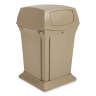Rubbermaid Commercial, Ranger, 35 gal, Resin, Beige, Square, Receptacle