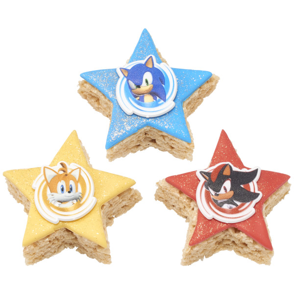 Sonic, Tails and Shadow Cupcake Rings