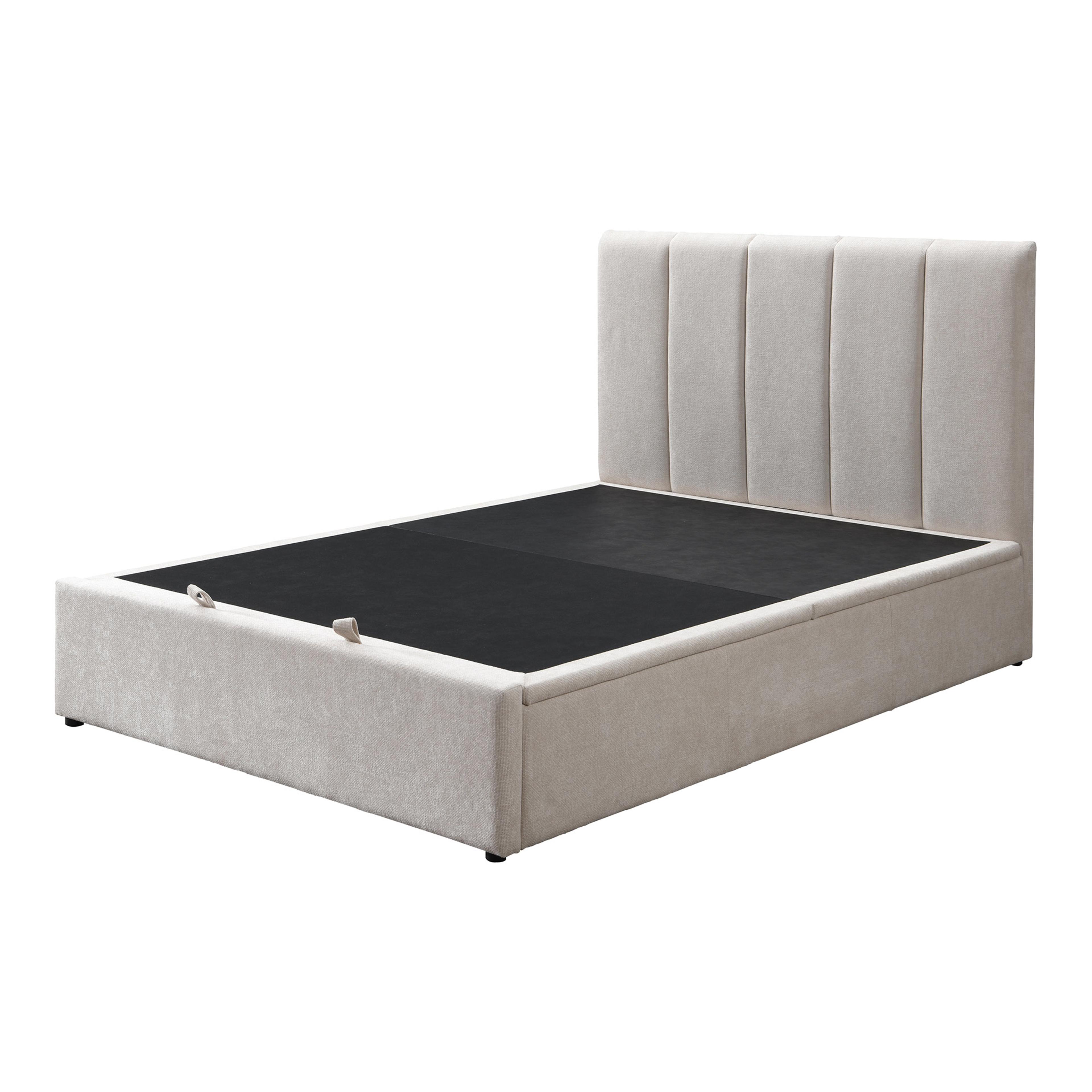 Product image of the  Harlow Bed Frame, Gas Lift Base, Beige from Forty Winks