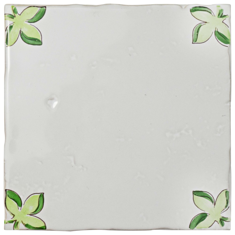 Novecento Taco Paterna Deco 5-1/8 in. x 5-1/8 in. Ceramic Wall Tile
