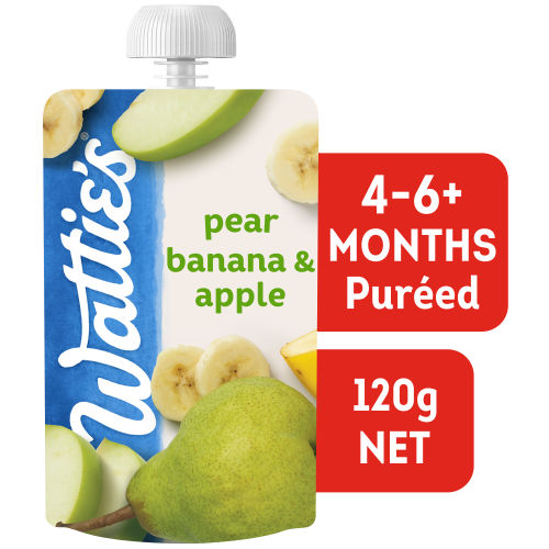  Wattie's® Pear Banana & Apple 120g 4-6+ months 