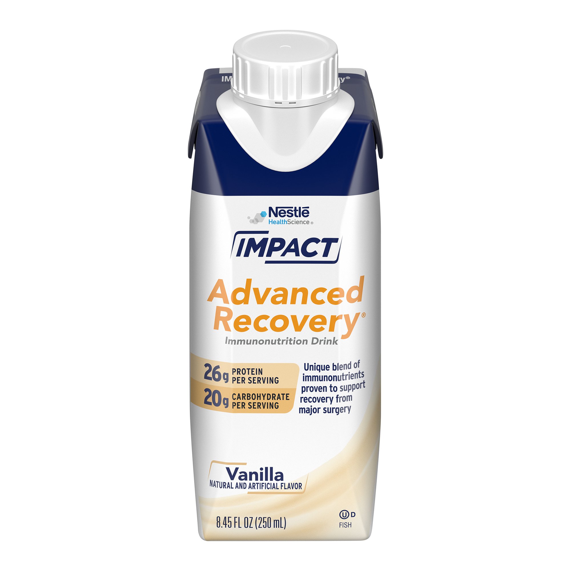 Impact Advanced Recovery Vanilla Immunonutrition Drink, 8.45-ounce carton MK 1196661