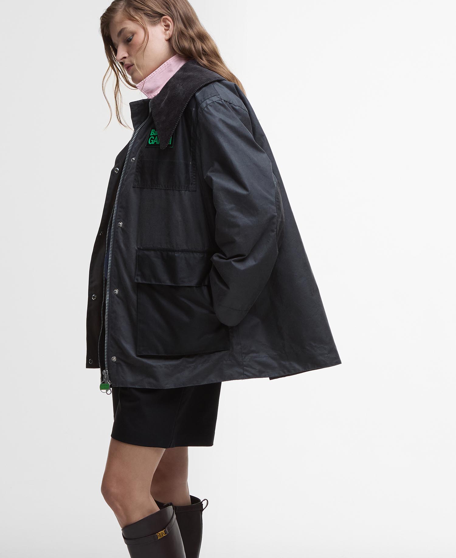 Barbour x GANNI Waxed Duffle Coat image number 3