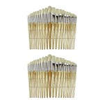 Creativity Street&reg; Beginner Paint Brushes, Preschool Brush Set, 6" to 8" long, 24 Brushes Per Pack, 2 Packs CK-5172-2