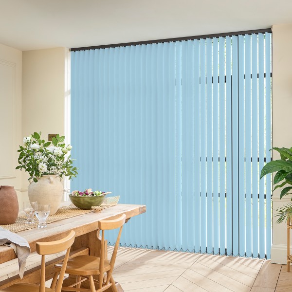 Acacia Blackout Baby Blue Vertical blind