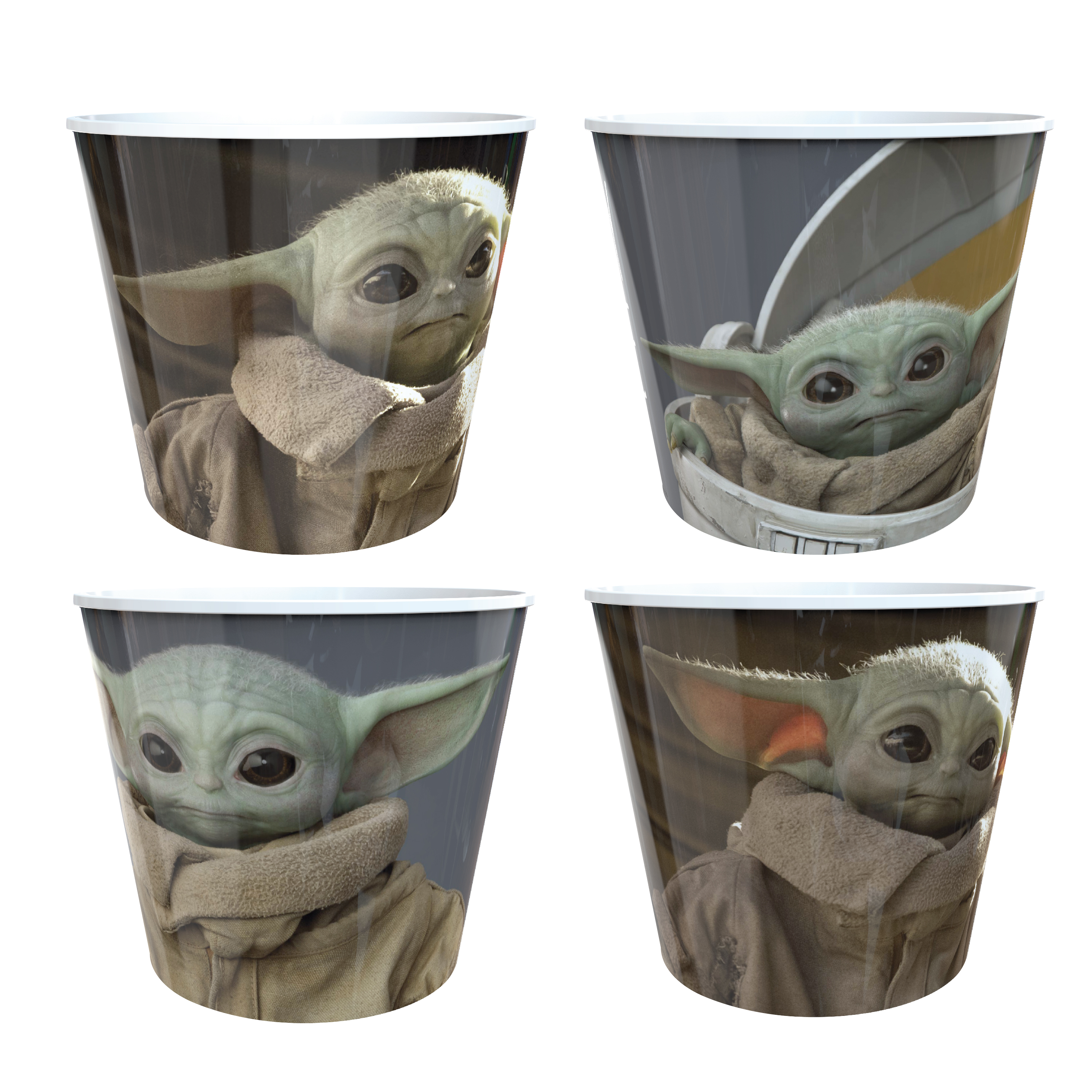 Star Wars: The Mandalorian Plastic Popcorn Container and Bowls, The Child (Baby Yoda), 5-piece set slideshow image 7 Star Wars: The Mandalorian Plastic Popcorn Container and Bowls, The Child (Baby Yoda), 5-piece set slideshow image 7