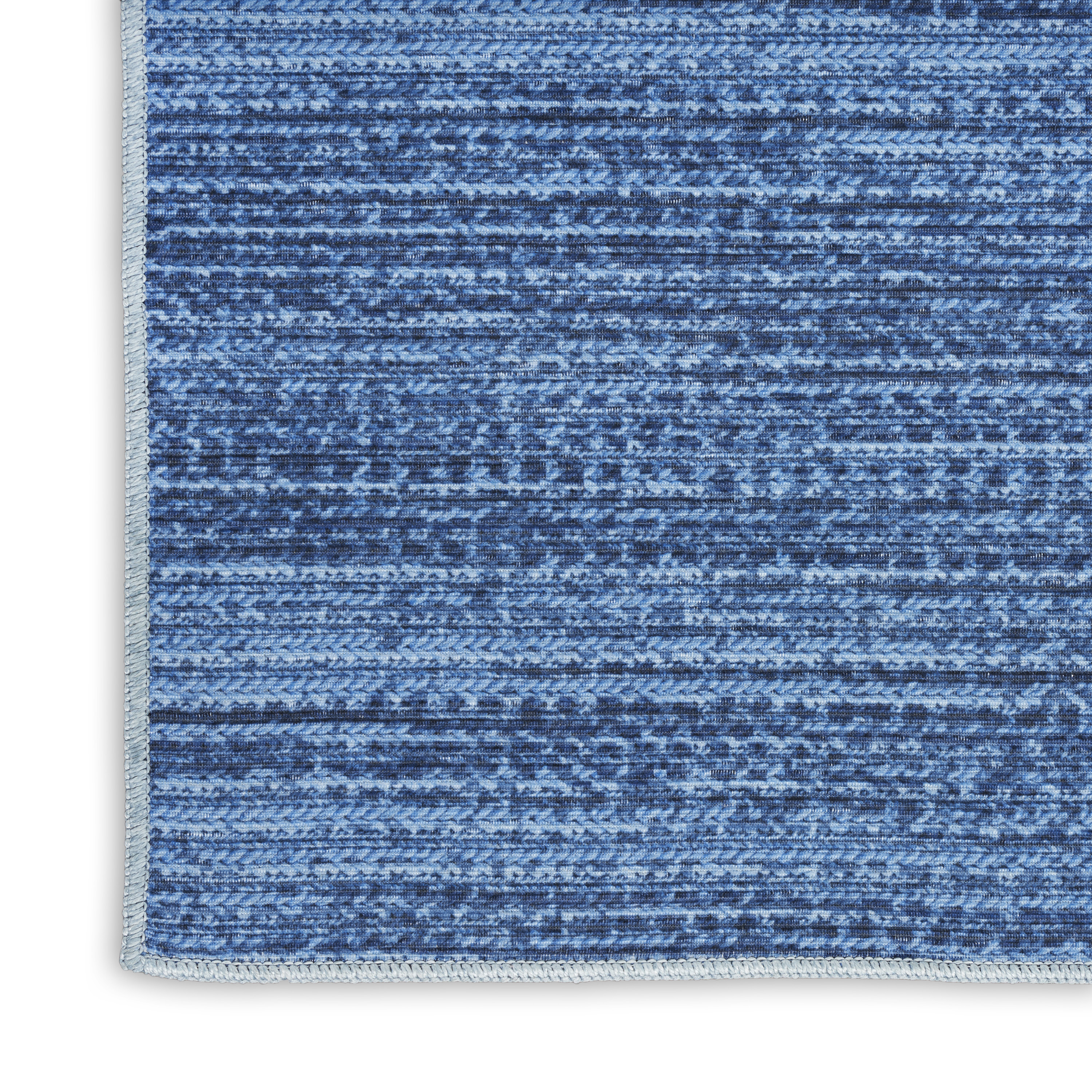 Nourison Nourison Washables 8' x 10' Blue Modern Indoor Rug