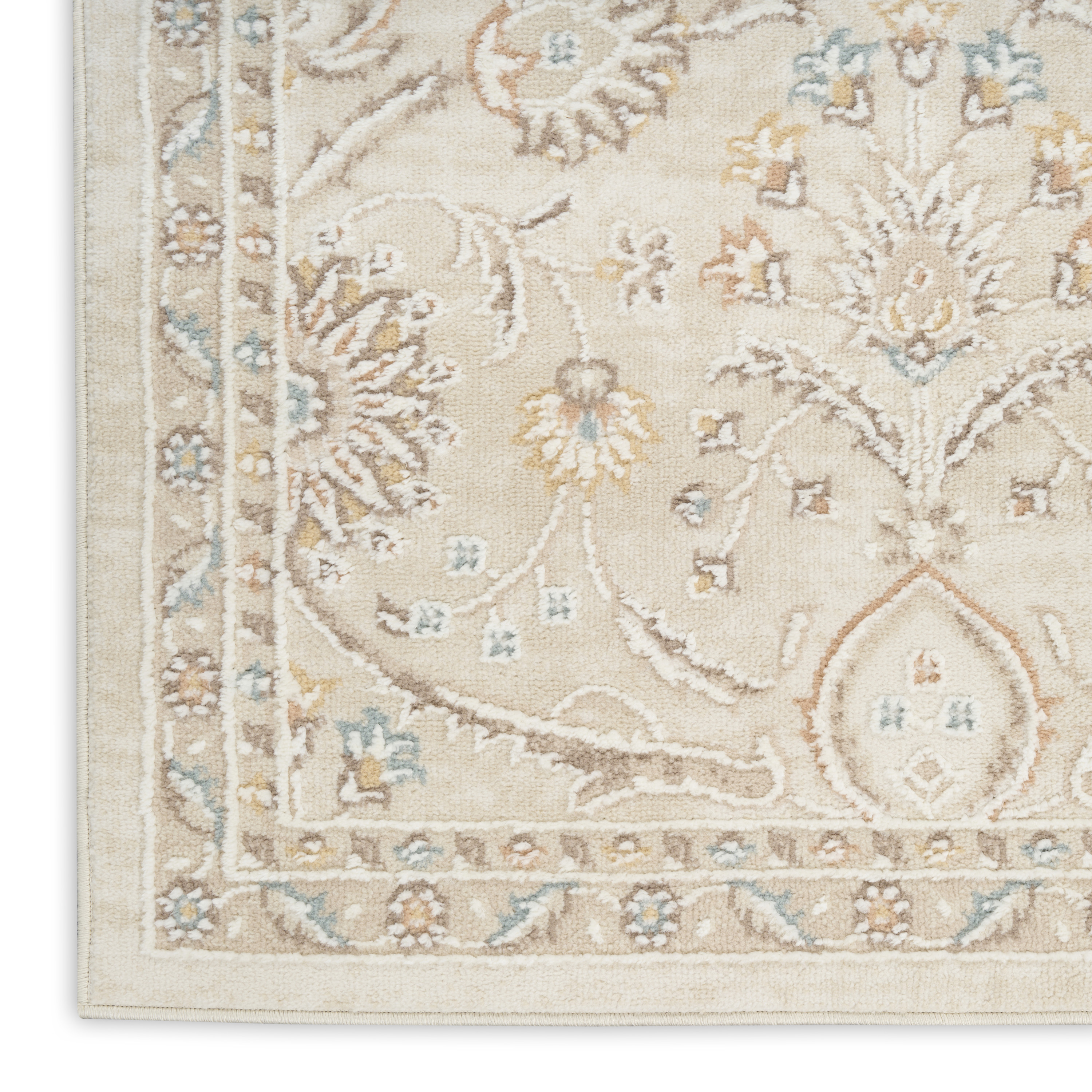 Nourison Isla 7'10" x 9'10" Ivory Vintage Indoor Rug