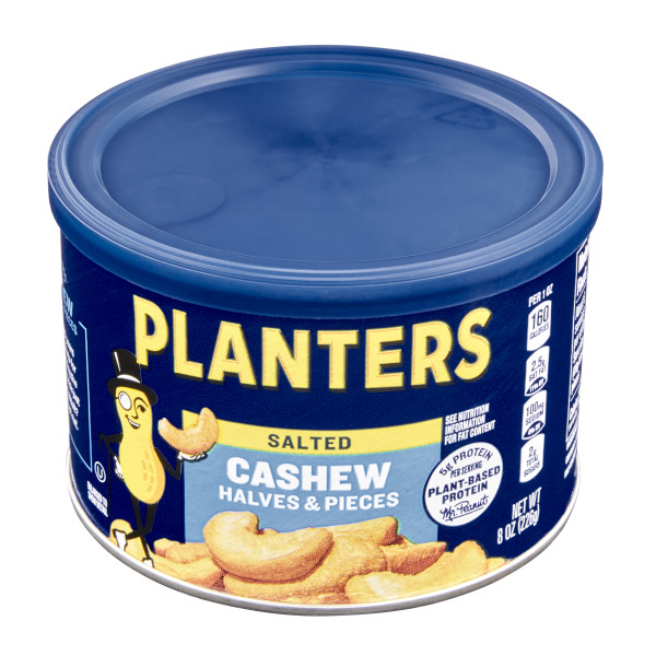 PLANTERS(r) Cashews Halves & Pieces 12/8oz . C1C1 - Front Center In Package (Hi Res)