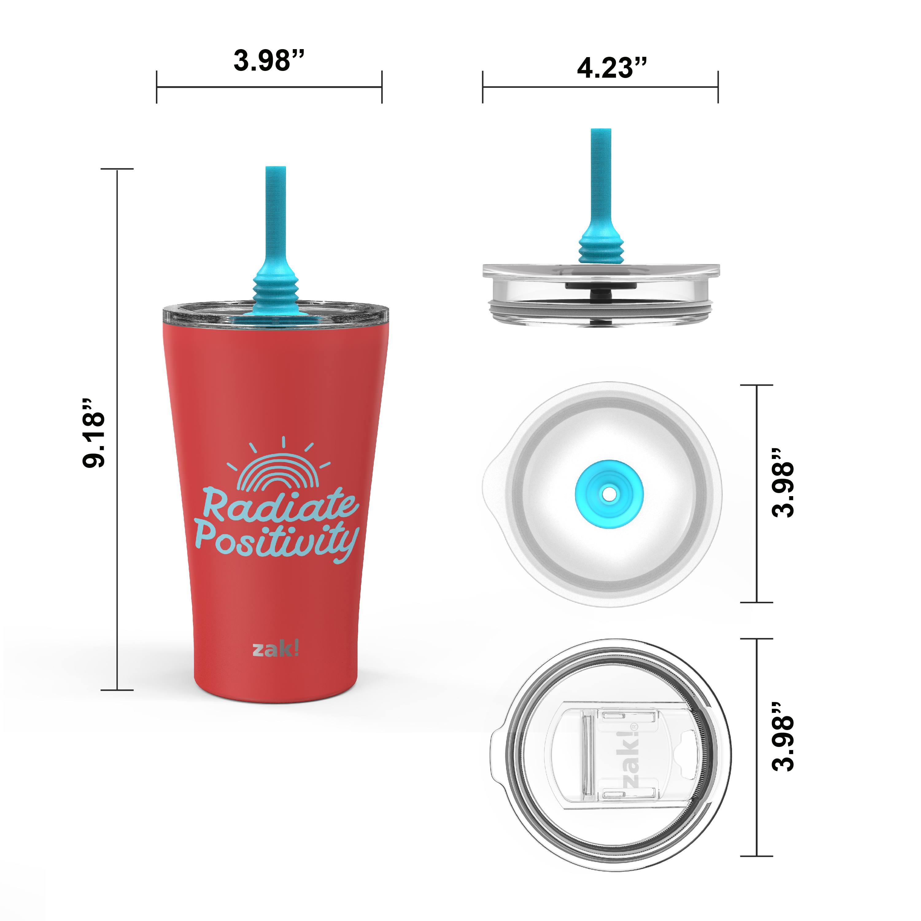 Alfalfa 20 ounce Insulated Tumbler, Red slideshow image 5 Alfalfa 20 ounce Insulated Tumbler, Red slideshow image 5