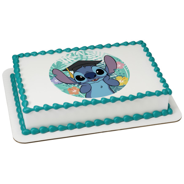 Disney's Stitch Graduation PhotoCake® Edible Image®