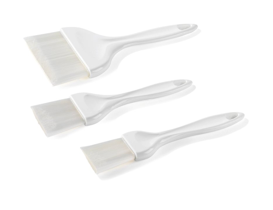 Pastry brush 20 cm long 5.5 cm wide with nylon bristles