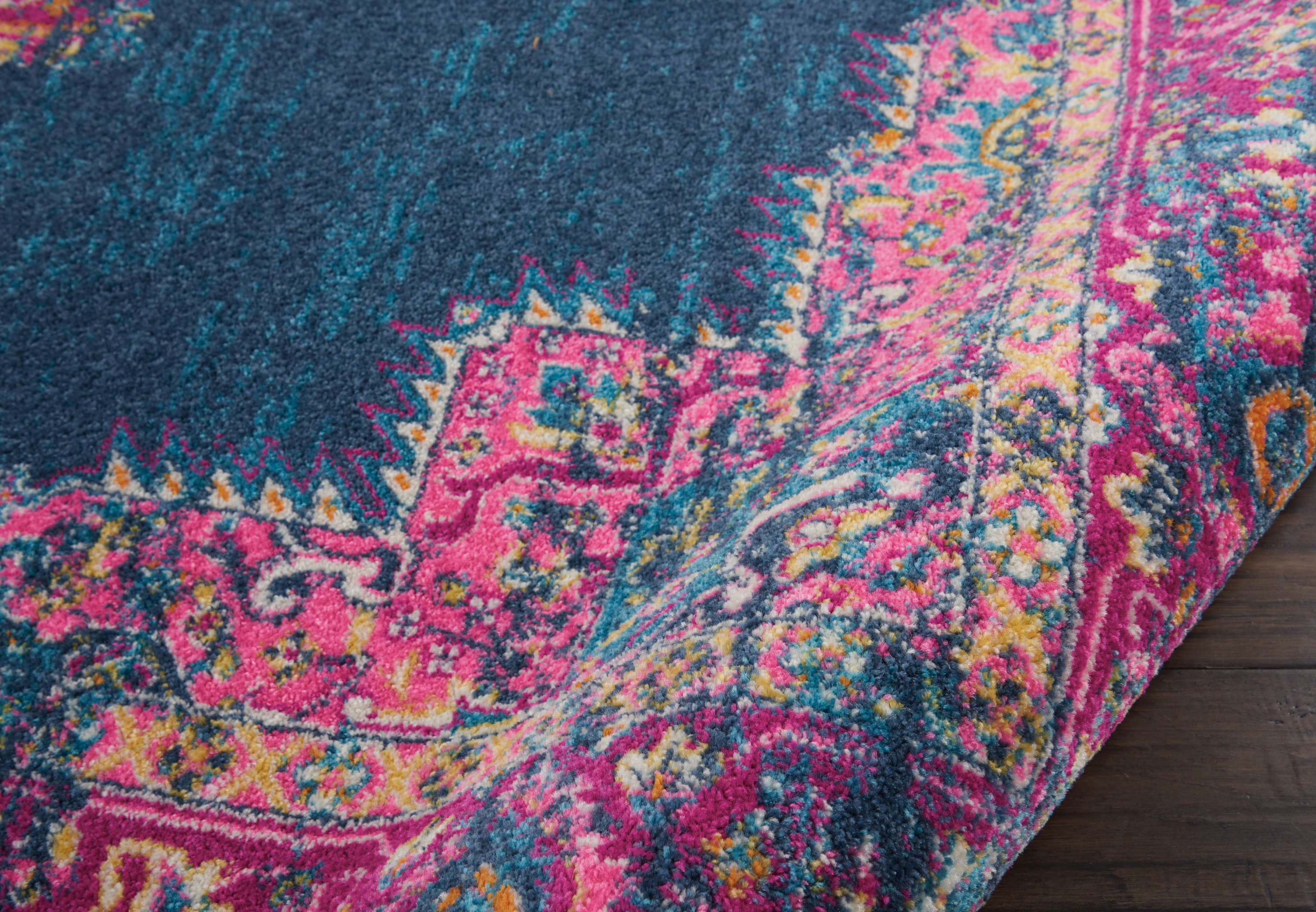 Nourison Passion 6'7" x 9'6" Blue Bohemian Indoor Rug