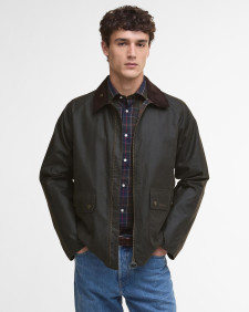 Bedale Short Waxed Jacket Olive