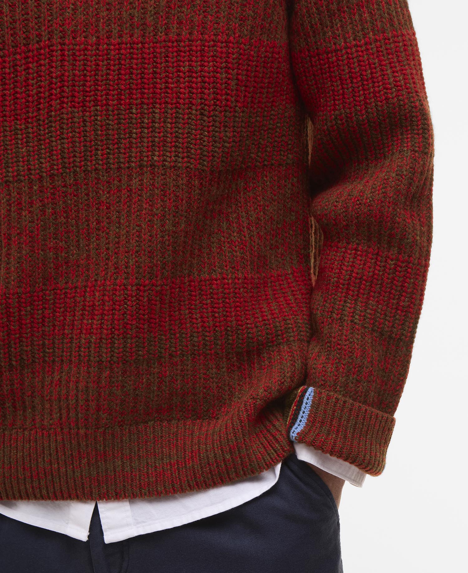Maglione girocollo Saddle Paul Smith loves Barbour image number 8