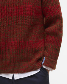 Paul Smith loves Barbour Saddle Crew Neck Jumper Rosette Red