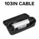 Lumos Slim Solo Banner Stand - 40"w x 81"h - 100 Watt Power Kit with 103"l Power Cable