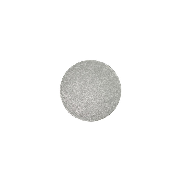 8" Round Silver Foil Cake Board