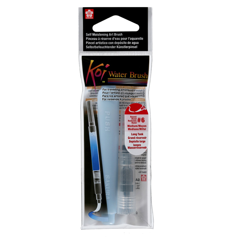 Koi Water Brush, 9mL Tank, Round, Medium