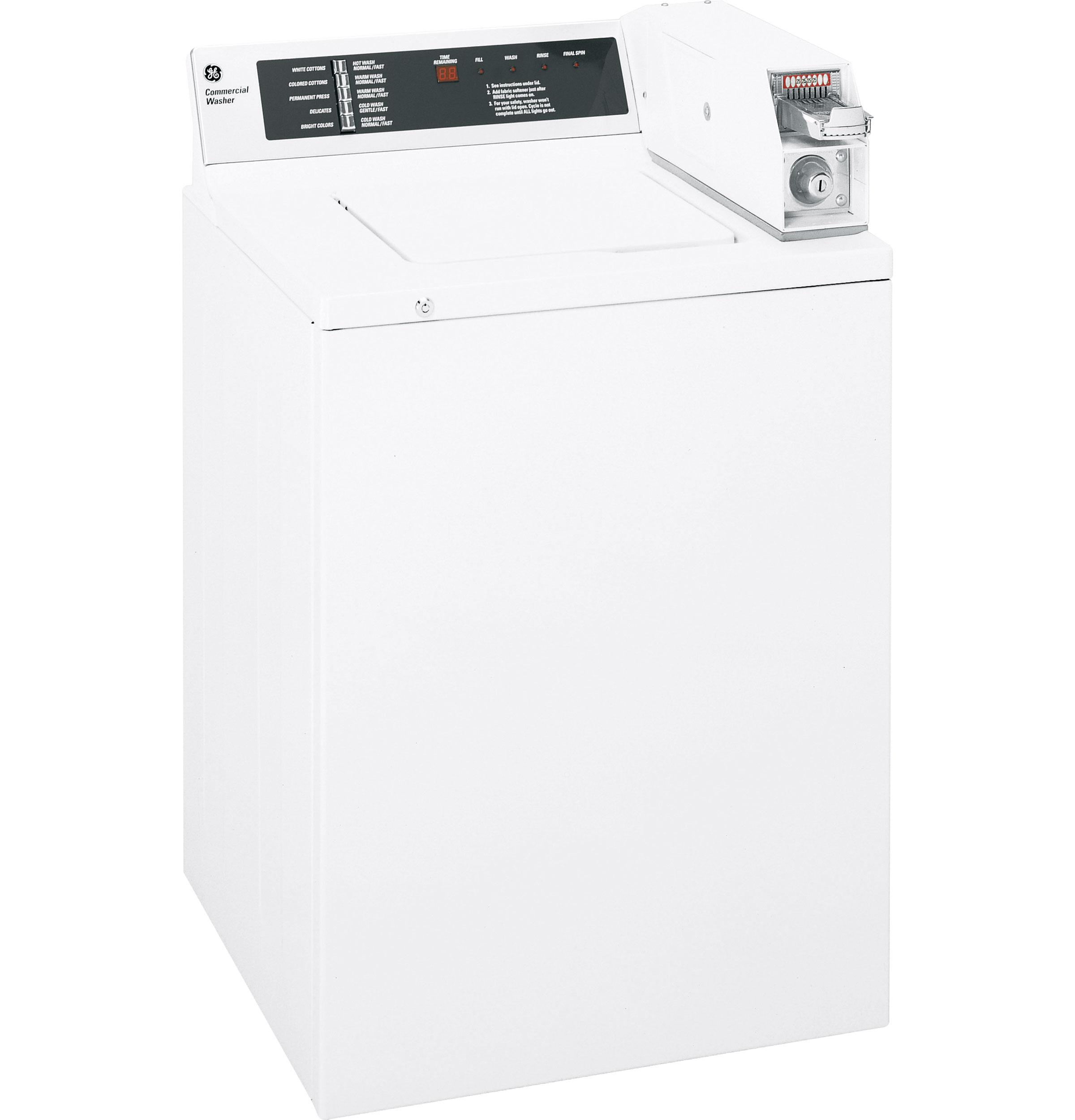 GE® 3.2 Cu. Ft. Capacity Coin-Operated Washer