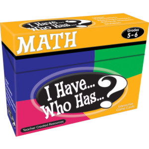 I Have, Who Has Math Game, Grade 5-6
