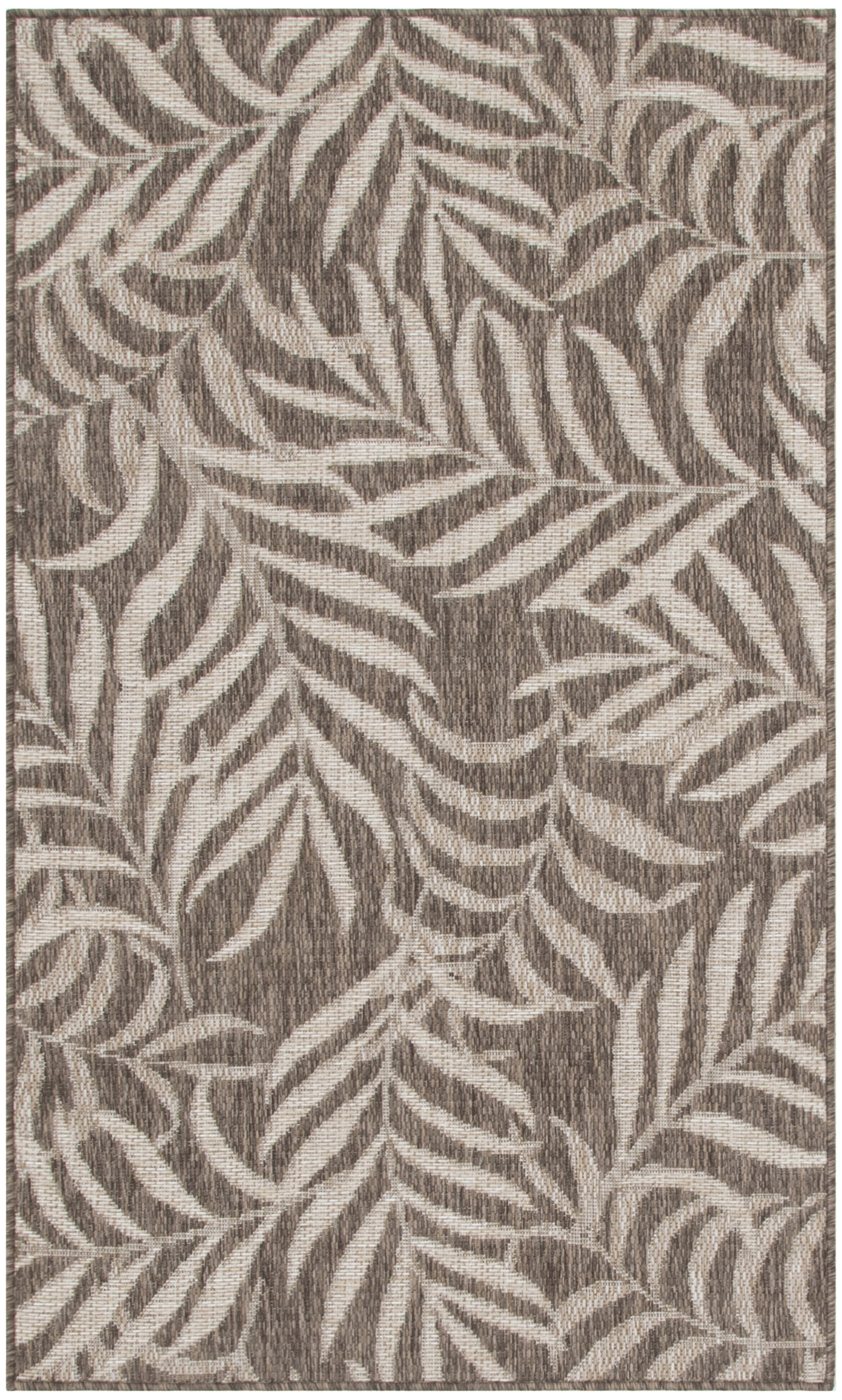 Nourison Garden Oasis 2' x 4' Mocha Tropical Rug