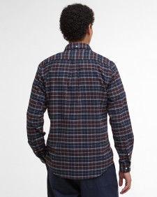 Camicia leggermente aderente in tartan Haddington Midnight Oak Tartan
