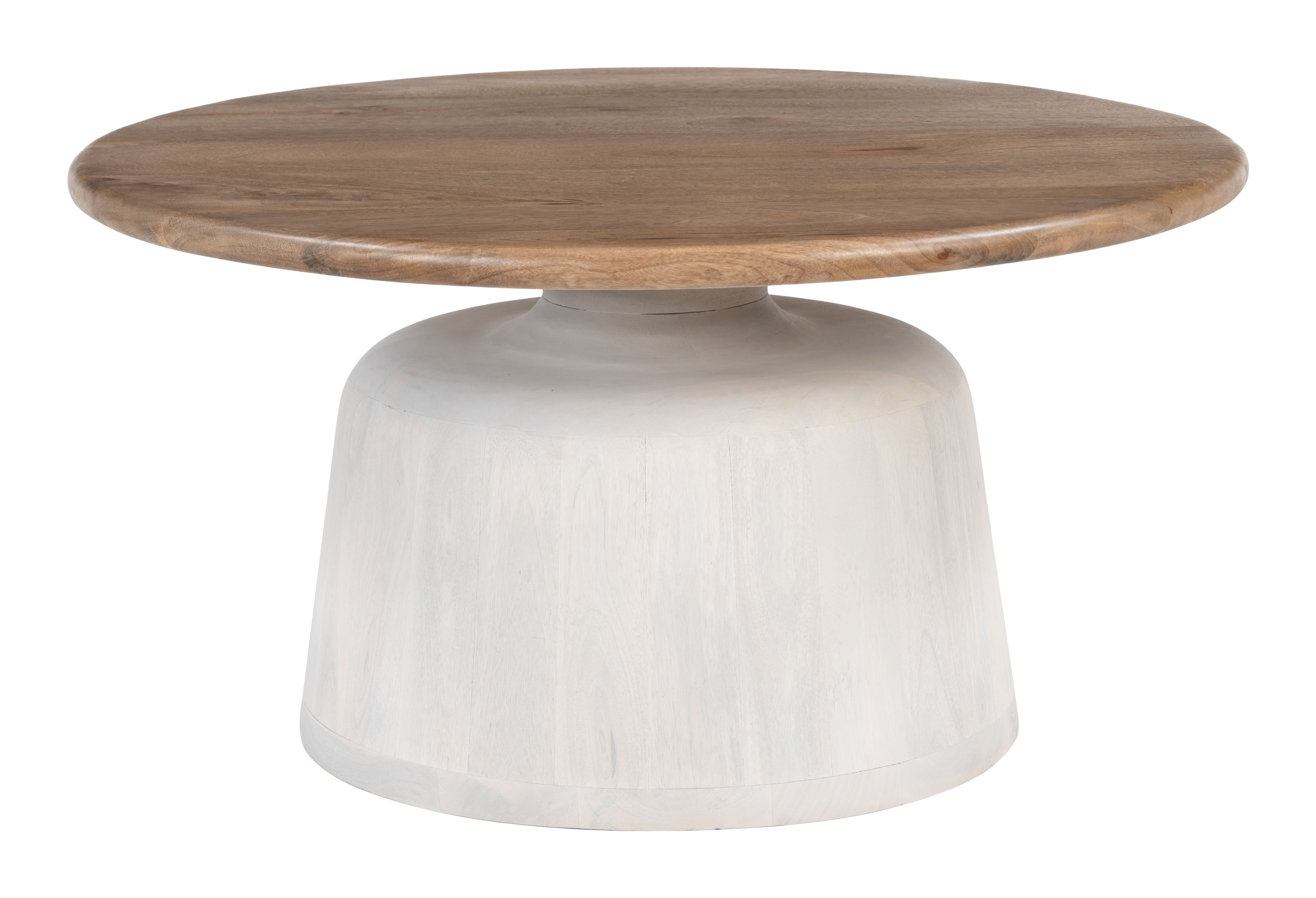 Goblet Coffee Table Brown & White product image
