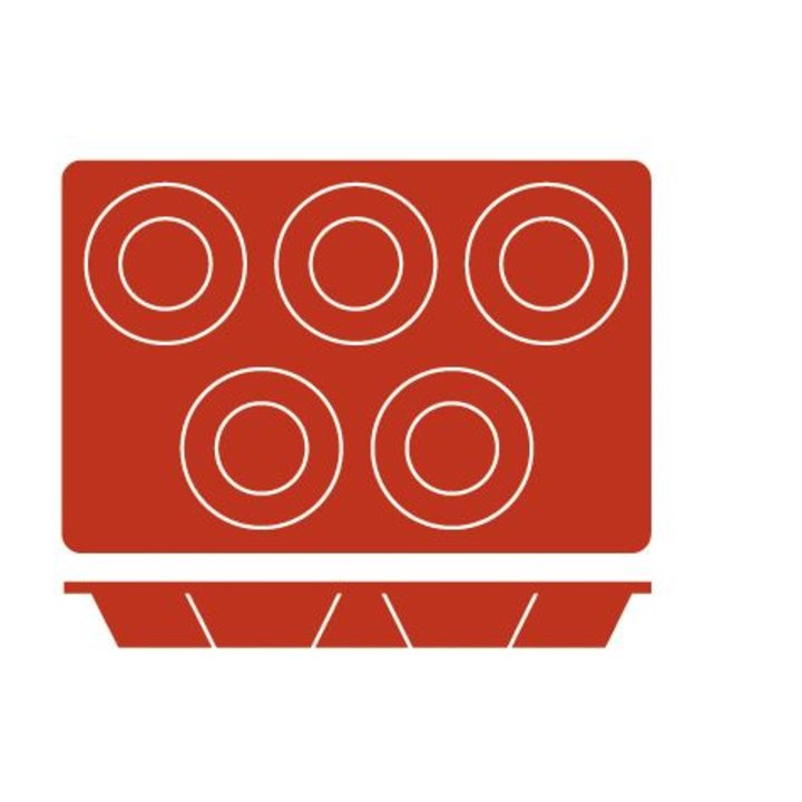 Molde de silicona GN 1/3 en forma de Muffin de 8 centímetros