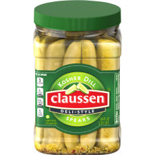 Claussen Kosher Dill Deli-Style Spears, 64 fl oz Container