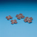 Standard Abrasives™ A/O Cross Pad 723037, 8 PLY, 1-1/2 IN x 1-1/2 in x 3/8 in, 3-48, 180, 100/Carton, 1000 ea/Case