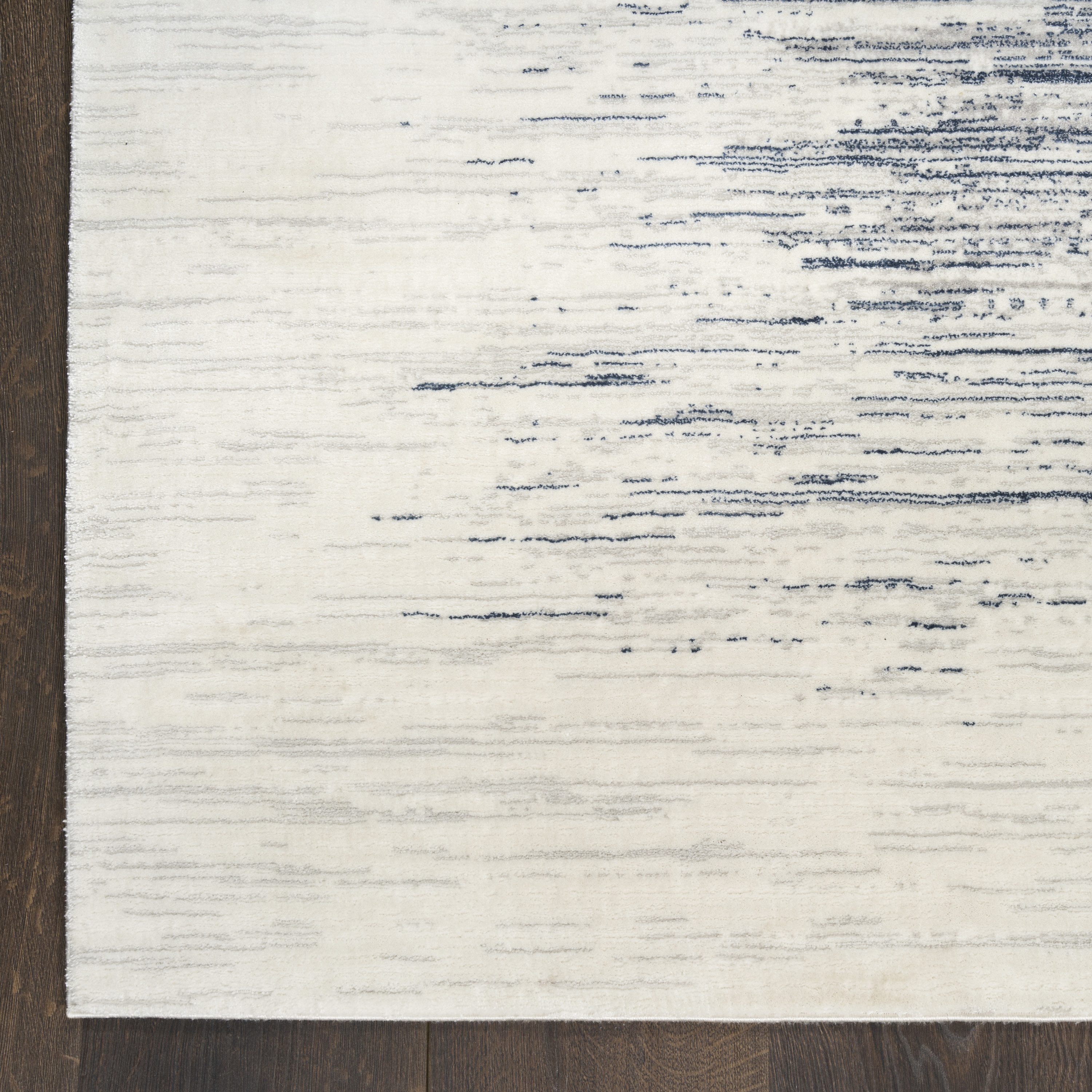 DKNY Grand Street 5'3" x 7'3" Ivory Blue Modern Indoor Rug