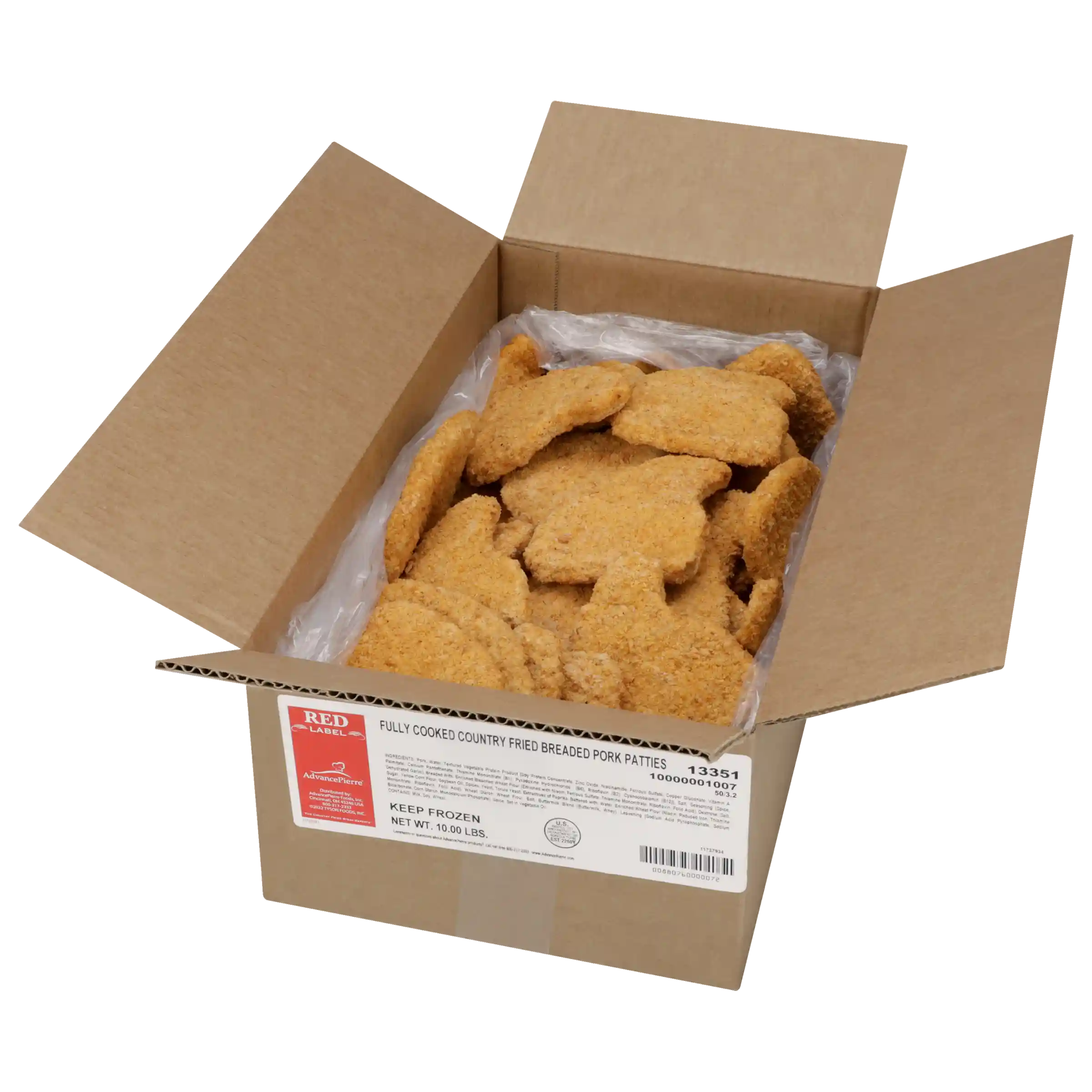 AdvancePierre™ Red Label Fully Cooked Breaded Pork Patties, 3.2 oz_image_4