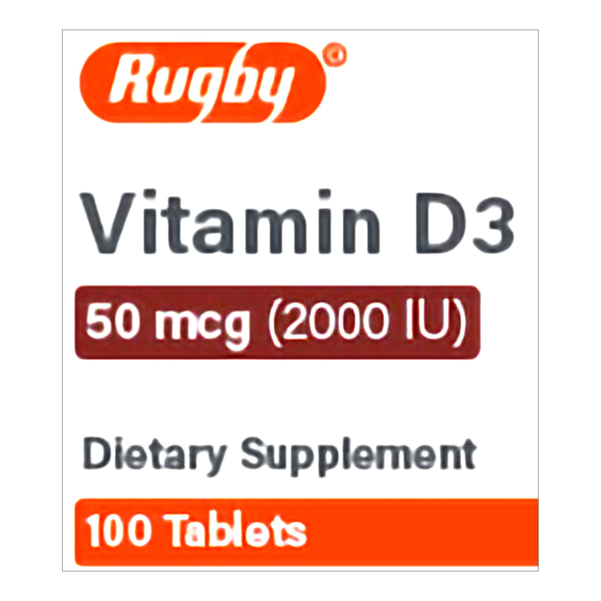 Major Pharmaceuticals VITAMIN D3, TAB 50MCG (100/BT)