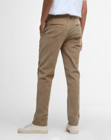 Pantaloni in velluto stretch a coste sottili dalla vestibilità leggermente aderente 