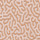 Tan squiggles snake across a pale pink, textured fabric surface, forming an irregular, maze-like dotted pattern that repeats uniformly across the full frame.
