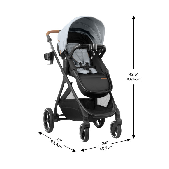 Shyft Intuiti+ Stroller with Green & Gentle Fabric Specifications