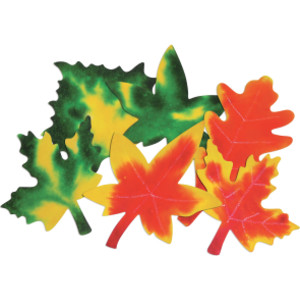 Color Diffusing Paper Leaves, Pack of 80