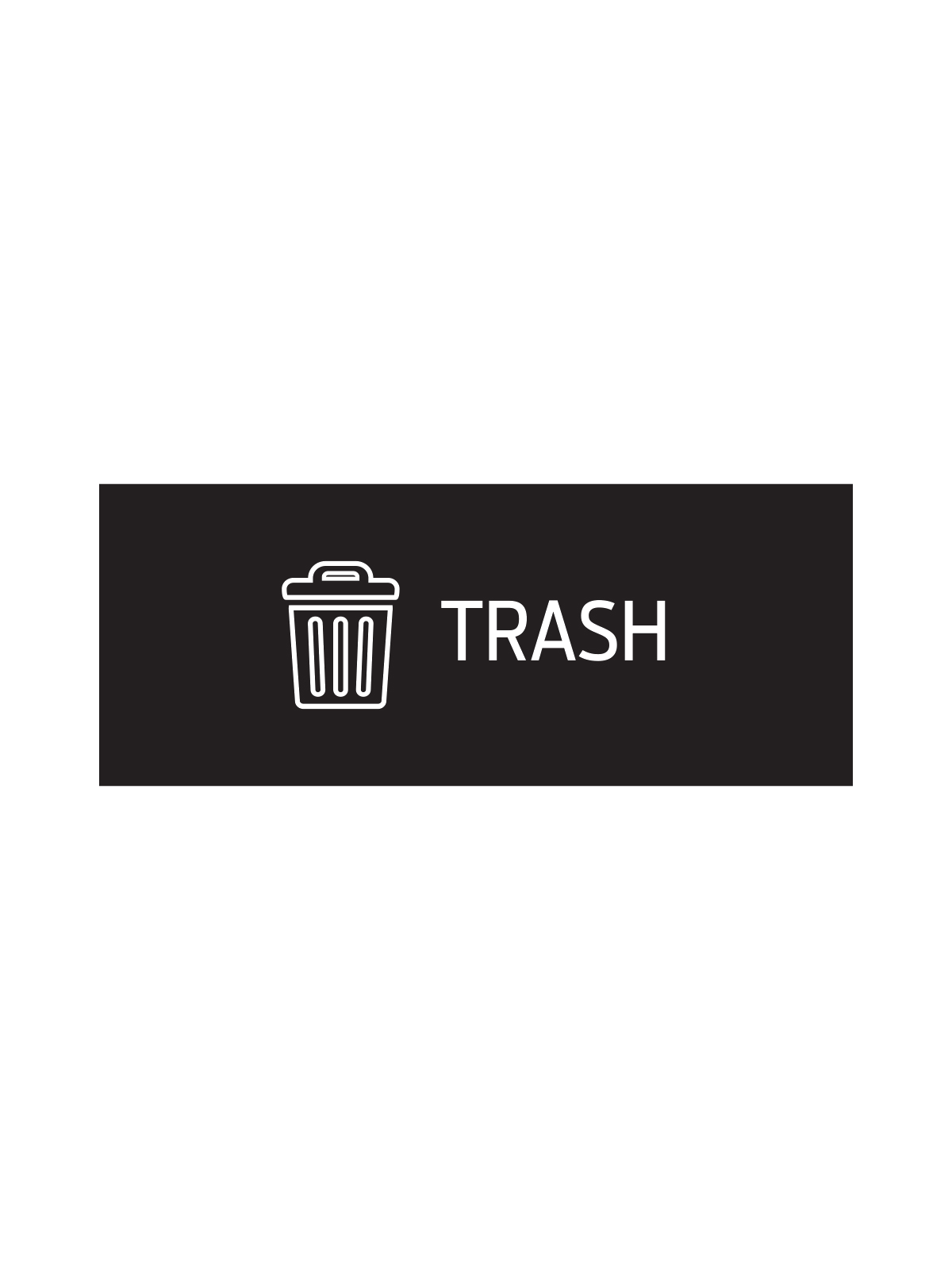 RISE – Double – Sign – Trash – Black