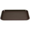 12" x 16" polypropylene fast-food tray in brown