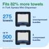 Tork, H2 Xpress Mini, Multi-fold Folded Towel Dispenser, Black